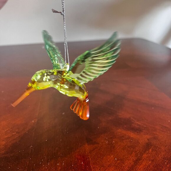 Hummingbird Ornament Gradient Green Yellow & Orange Colors - Picture 3 of 5